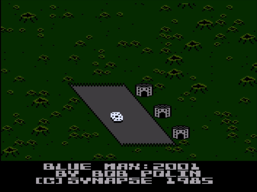 Title Screen of Blue Max 2001 for Atari 8 Bit
